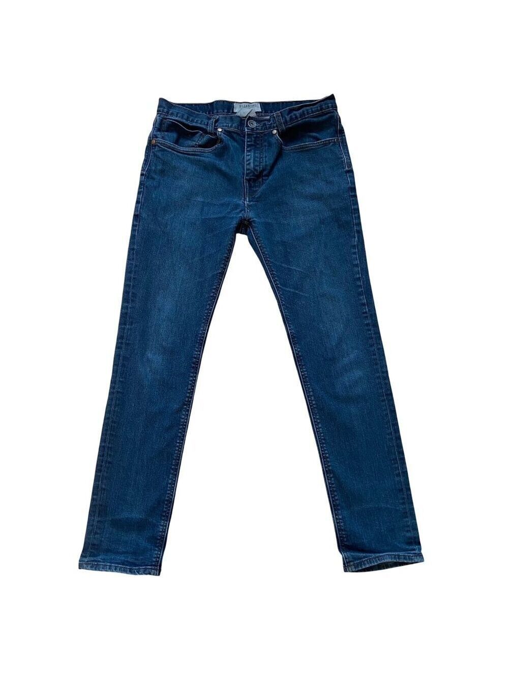 Billabong Mens Medium blue Wash Denim Jeans Size 32 tapered Fit Classic Casual